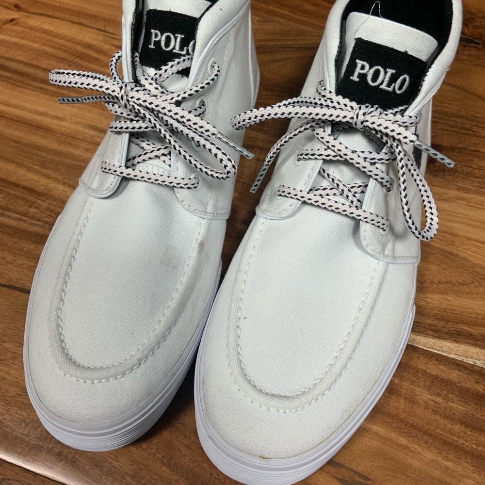 White Polo sneakers